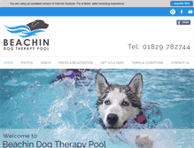 Tablet Screenshot of dogtherapypool.co.uk
